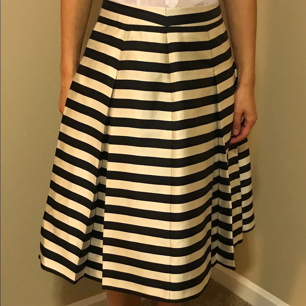 Halogen Stripe Midi Skirt
